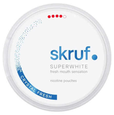 Skruf Superwhite Crystal Fresh Xtra Strong